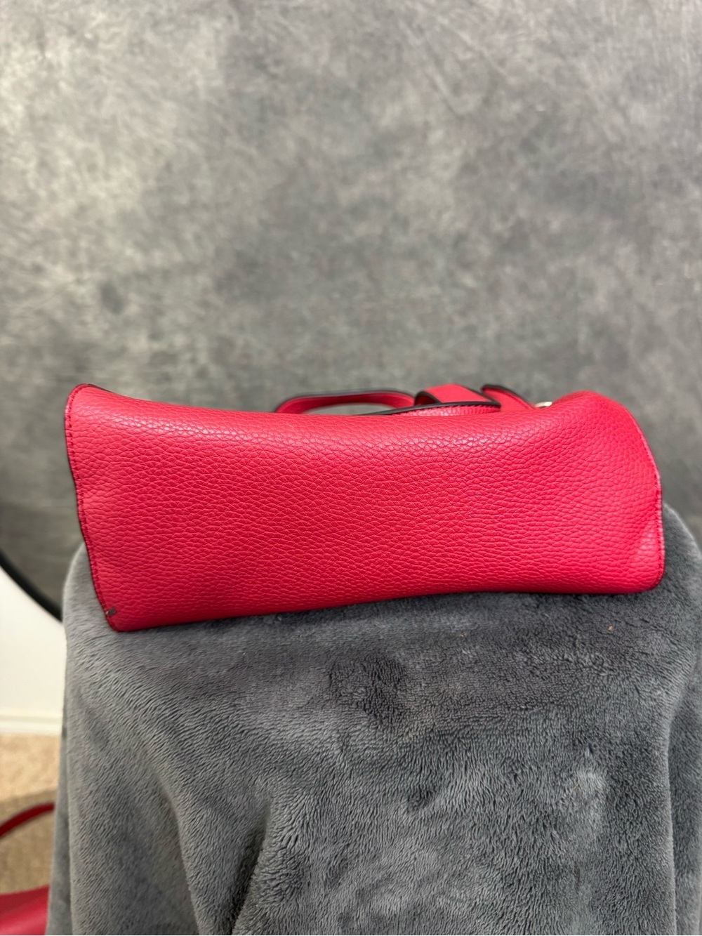 Calvin Klein Red Monogram Tote Bag Set | Large Tote & Matching Crossbody Purse - Picture 10 of 10